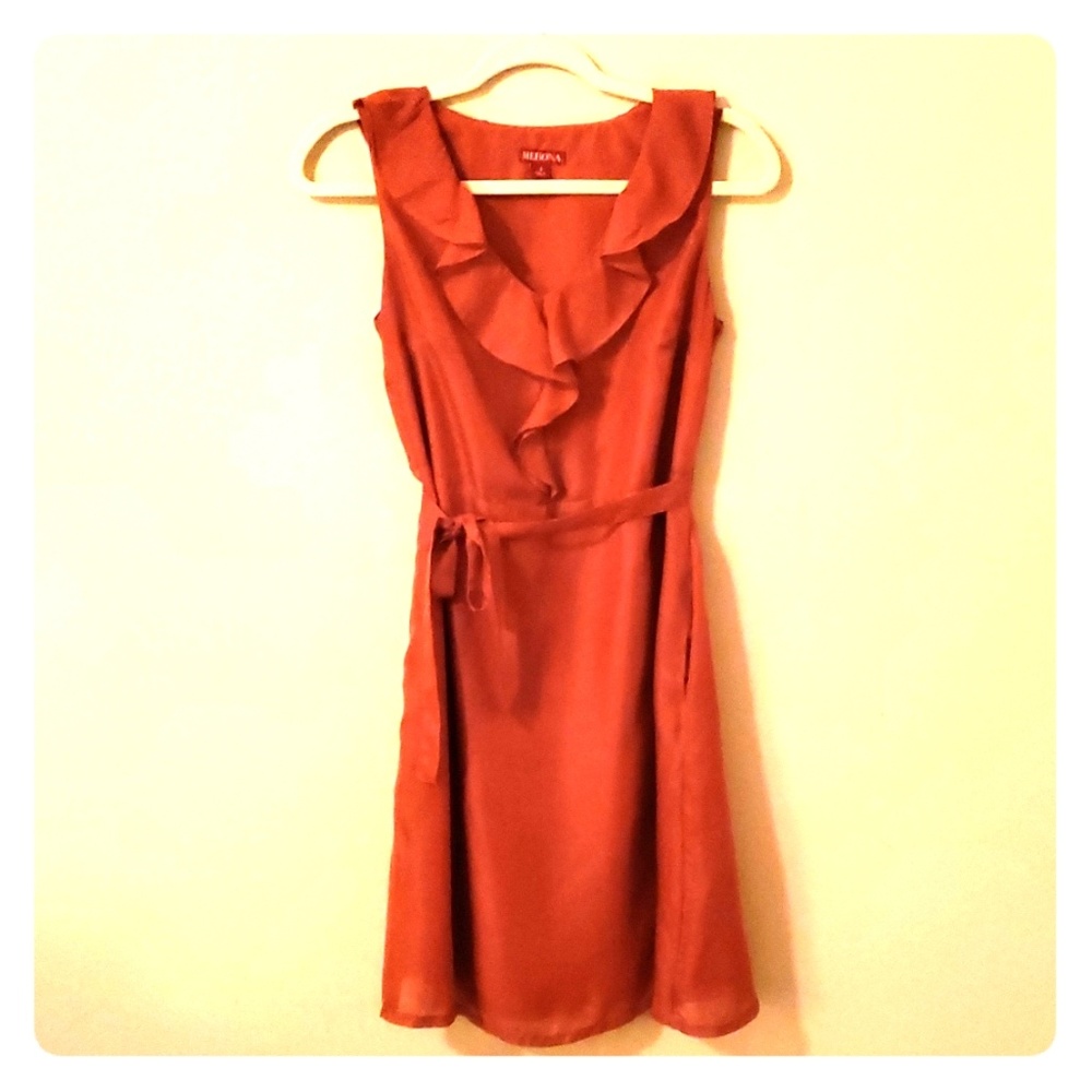 Merona sleeveless sz 2 dress in burnt orange